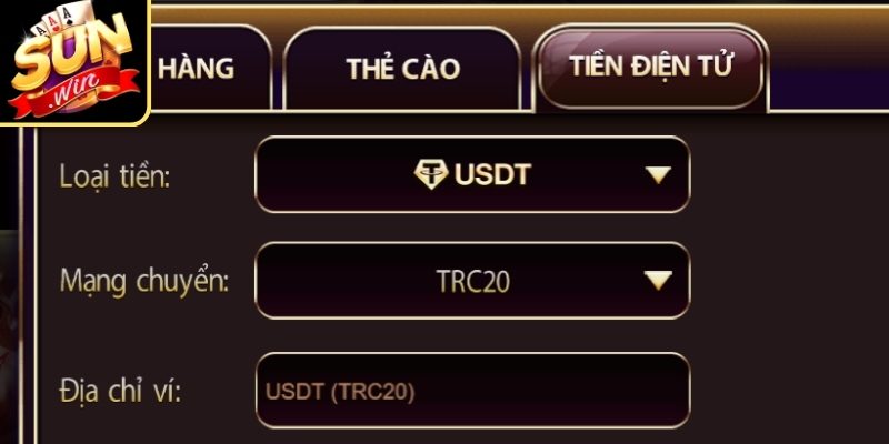 Hướng dẫn rút tiền Sunwin qua USDT dễ hiểu, dễ thực hiện