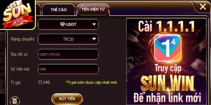 Truy cập mục giao dịch