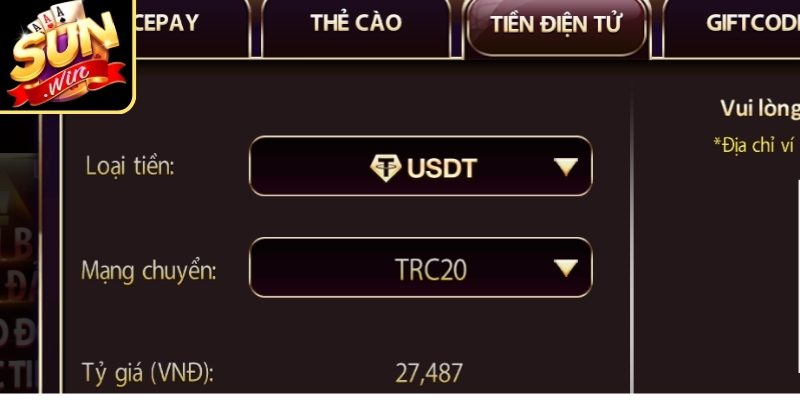 Nạp vốn bằng ví điện tử