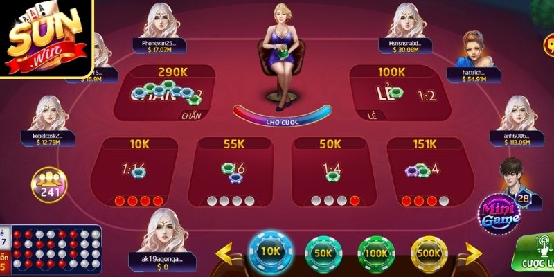 Các lựa chọn cược phổ biến trong trò chơi